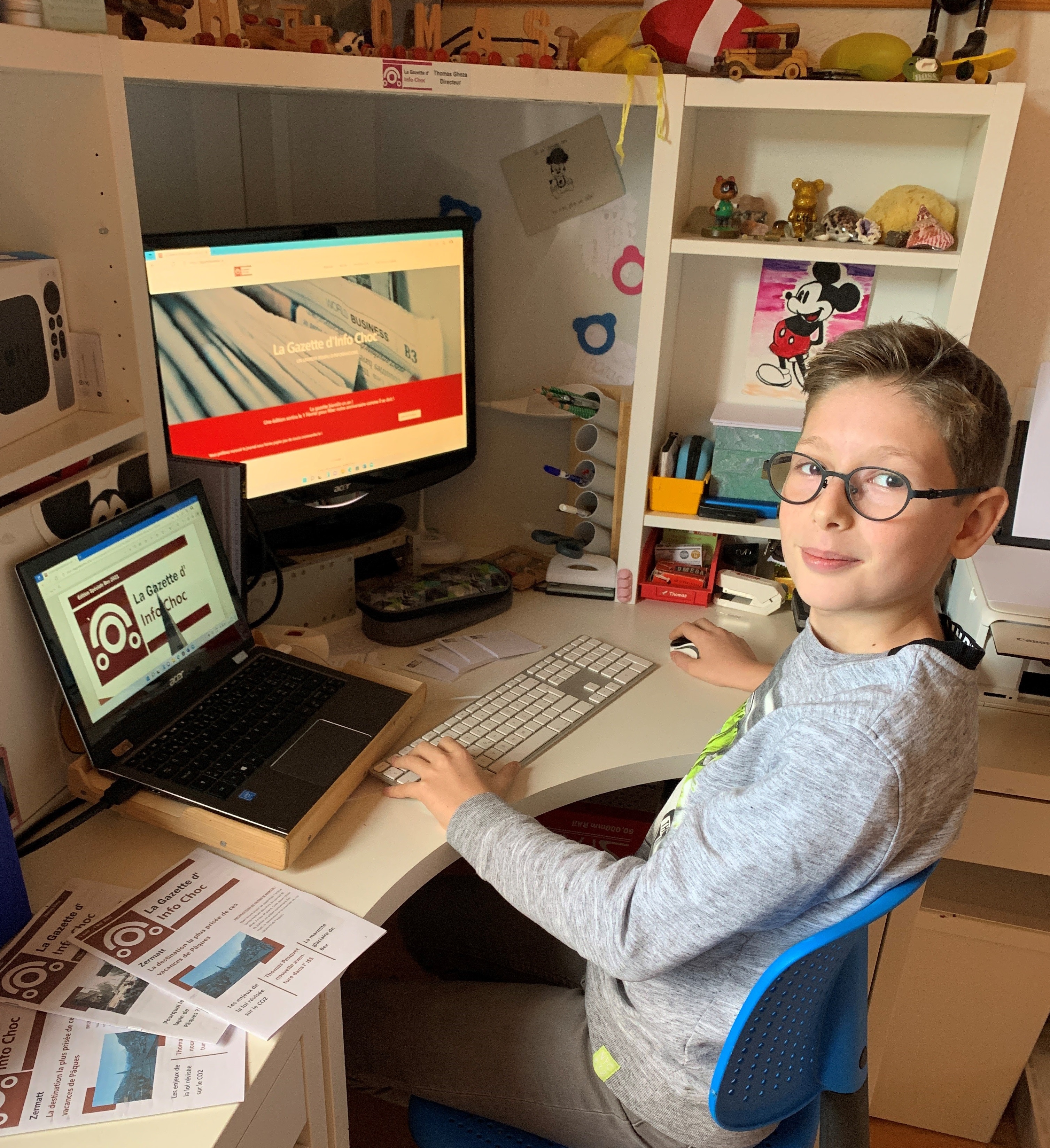 Un garçon de... 12 ans aux manettes de la "Gazette de Bex"